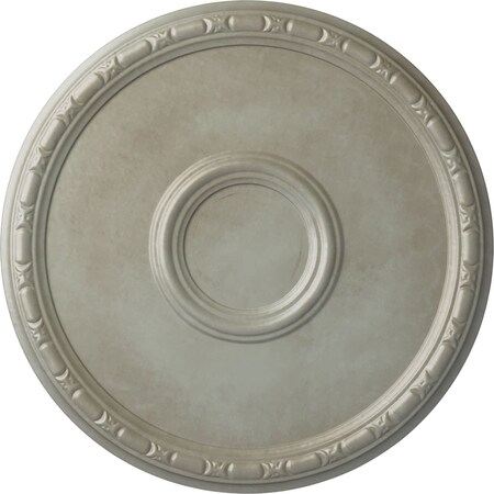 Odessa Bead & Barrel Ceiling Medallion (Fits Canopies up to 5"), 19 3/4"OD x 1 3/8"P, Flash Gold